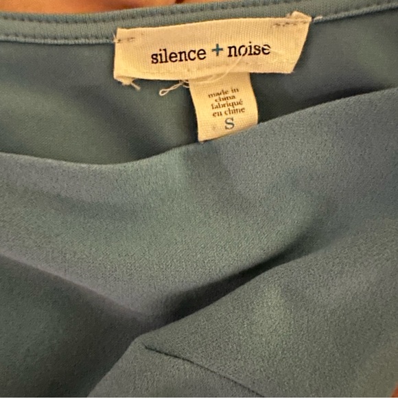 Silence + Noise Button-Down Surplice Mini Dress - Picture 2 of 5